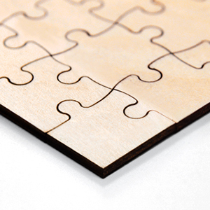 Blank wooden puzzles